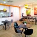 Burger King Singapore HQ | Product Seen: [Argo - PP + Eiffel Chrome, Junko Dining Table Round – Dia800, Kami Barstool - Wood & Customised Laminated Tabletop + Anderson Bar Table – Customisable]